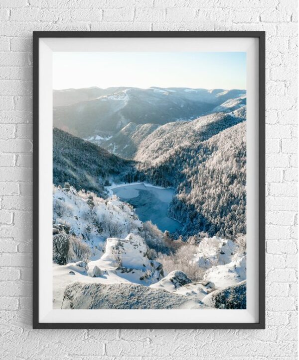 lac des vosges en hiver