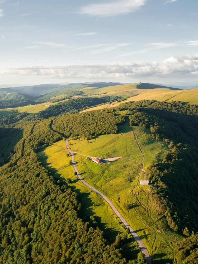 photo des crêtes massif des vosges