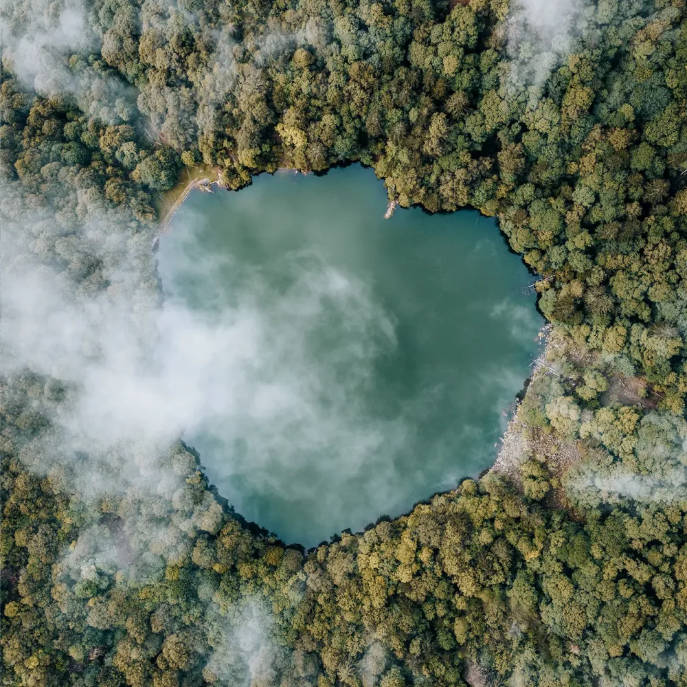 lac massif des vosges vue du ciel